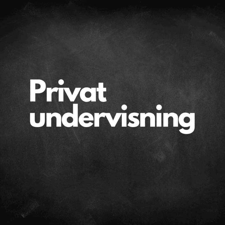 Privatundervisning – tjekliste til vurdering af undervisningstilbud