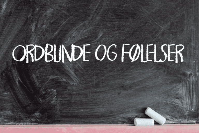 Ordblindhed kan mærkes i følelserne