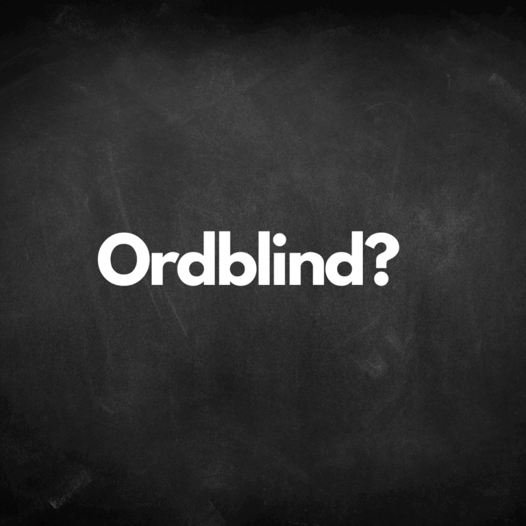 Ordblind – forældreguide til viden om dysleksi